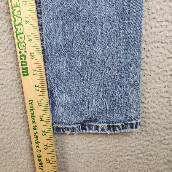 Anthropologie Pilcro Mid Rise Bootcut Jeans Women's 29 Ripped Knee Denim Pants - Picture 7 of 16